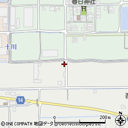 奈良県磯城郡田原本町味間70周辺の地図