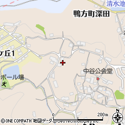 岡山県浅口市鴨方町深田1412-1周辺の地図
