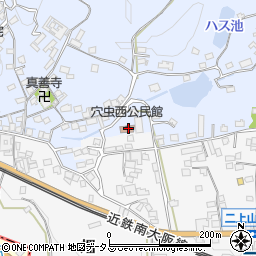 奈良県香芝市穴虫1362周辺の地図