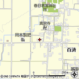 奈良県北葛城郡広陵町百済1167周辺の地図