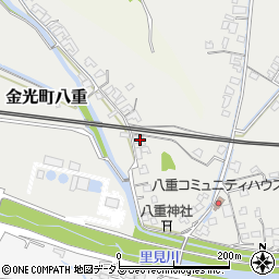 岡山県浅口市金光町八重192周辺の地図