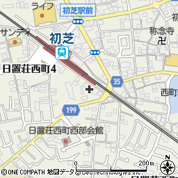 大阪府堺市東区日置荘西町4丁36周辺の地図