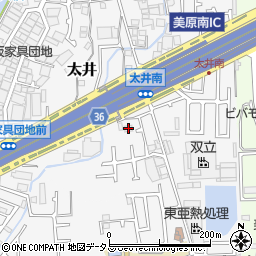 大阪府堺市美原区太井556周辺の地図