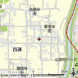奈良県北葛城郡広陵町百済1230周辺の地図