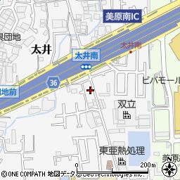 大阪府堺市美原区太井555-8周辺の地図