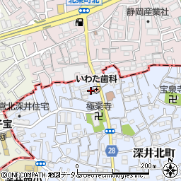 大阪府堺市中区深井北町8-5周辺の地図