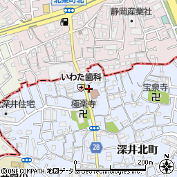 大阪府堺市中区深井北町7周辺の地図