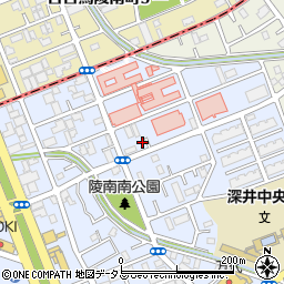 大阪府堺市中区深井北町3168周辺の地図