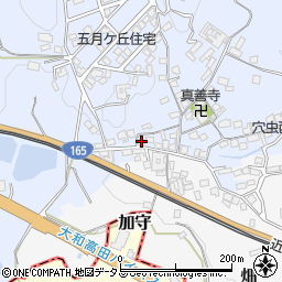 奈良県香芝市穴虫1425周辺の地図