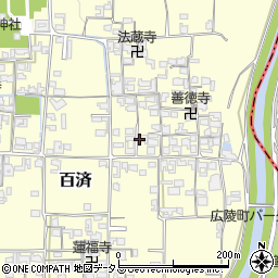 奈良県北葛城郡広陵町百済1224周辺の地図