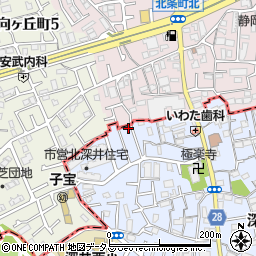 大阪府堺市中区深井北町813-5周辺の地図