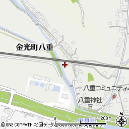 岡山県浅口市金光町八重151-2周辺の地図