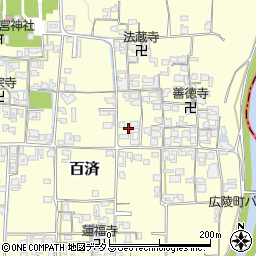 奈良県北葛城郡広陵町百済1215周辺の地図