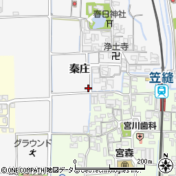 奈良県磯城郡田原本町秦庄61周辺の地図