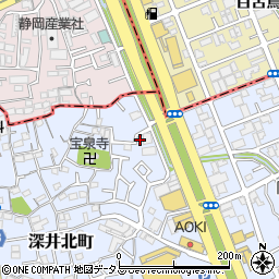 大阪府堺市中区深井北町52-31周辺の地図