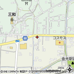 岡山県浅口市金光町占見新田58-4周辺の地図