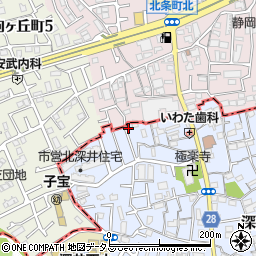 大阪府堺市中区深井北町2951周辺の地図