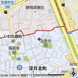 大阪府堺市中区深井北町41周辺の地図