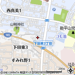 奈良県香芝市西真美1丁目33-2周辺の地図