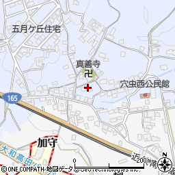 奈良県香芝市穴虫1409周辺の地図
