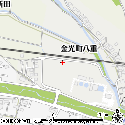 岡山県浅口市金光町八重13周辺の地図