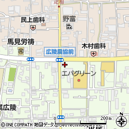山崎　生花店周辺の地図