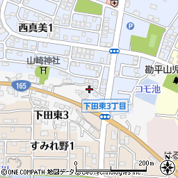 奈良県香芝市西真美1丁目33-1周辺の地図