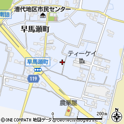 三重県松阪市早馬瀬町168-2周辺の地図