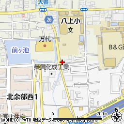 大阪府堺市美原区大饗117-4周辺の地図