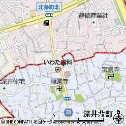 大阪府堺市中区深井北町4-4周辺の地図
