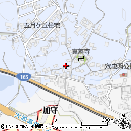 奈良県香芝市穴虫1437-1周辺の地図