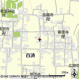 奈良県北葛城郡広陵町百済1212周辺の地図