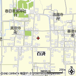 奈良県北葛城郡広陵町百済1206周辺の地図