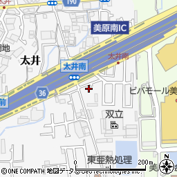 大阪府堺市美原区太井560-21周辺の地図