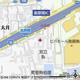 大阪府堺市美原区太井630-43周辺の地図
