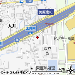大阪府堺市美原区太井560-20周辺の地図