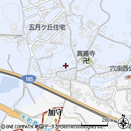 奈良県香芝市穴虫1437周辺の地図