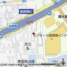 大阪府堺市美原区太井627-37周辺の地図