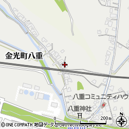 岡山県浅口市金光町八重17周辺の地図