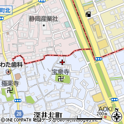 大阪府堺市中区深井北町50-5周辺の地図