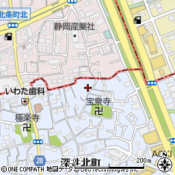 大阪府堺市中区深井北町46-3周辺の地図