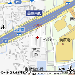 大阪府堺市美原区太井630-21周辺の地図