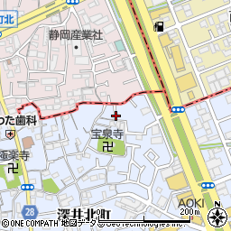 大阪府堺市中区深井北町50周辺の地図