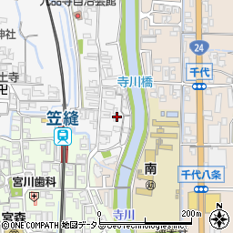 寺川周辺の地図