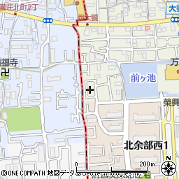 大阪府堺市美原区大饗360周辺の地図