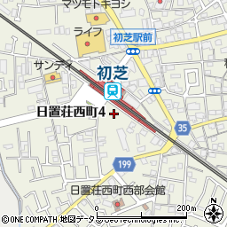 大阪府堺市東区日置荘西町4丁35周辺の地図