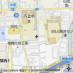 大阪府堺市美原区大饗117-11周辺の地図