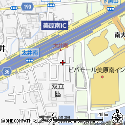 大阪府堺市美原区太井627-18周辺の地図