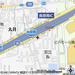 大阪府堺市美原区太井560-13周辺の地図