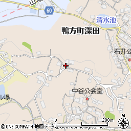 岡山県浅口市鴨方町深田1233-1周辺の地図